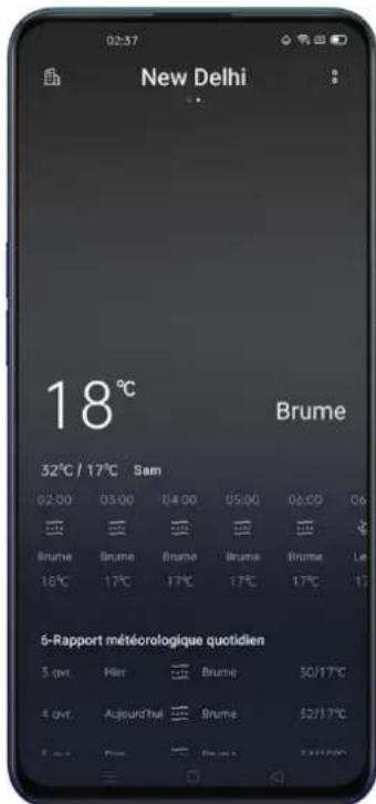 OPPO Reno 3 Pro - Méteo - 1