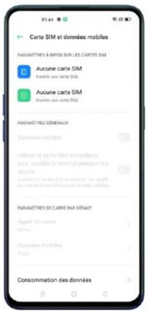OPPO Reno 3 Pro - Paramètres de carte SIM - 1