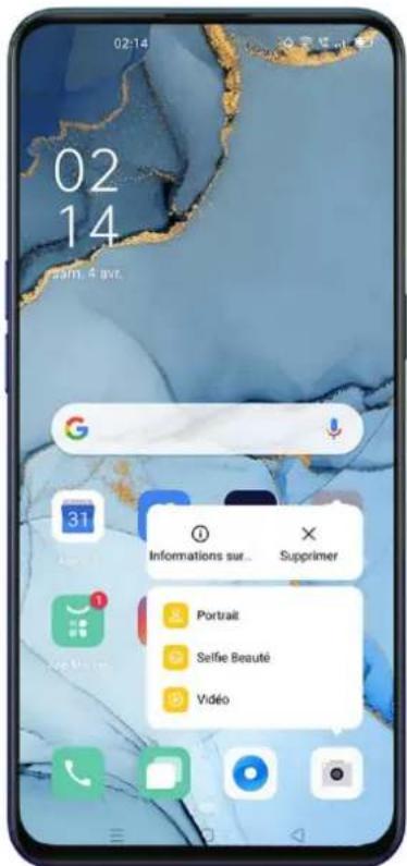 OPPO Reno 3 Pro - Raccourcis d'application - 1