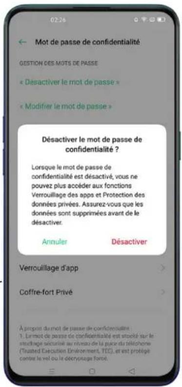 OPPO Reno 3 Pro - Mot de passer de confidentialité - 1