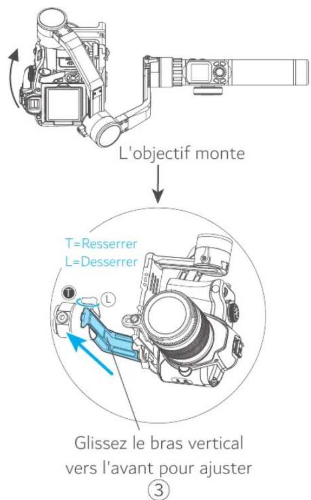 FeiyuTech AK2000S - Régler l'équilibre de l'axe directionnel - 3