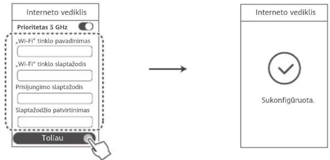 HUAWEI WiFi AX3 Quadcore - Žingsnis. Tinklo nuostatý konfigūravimas - 6