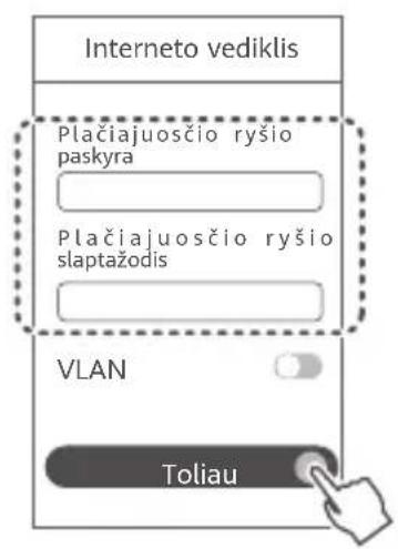HUAWEI WiFi AX3 Quadcore - Žingsnis. Tinklo nuostatý konfigūravimas - 4