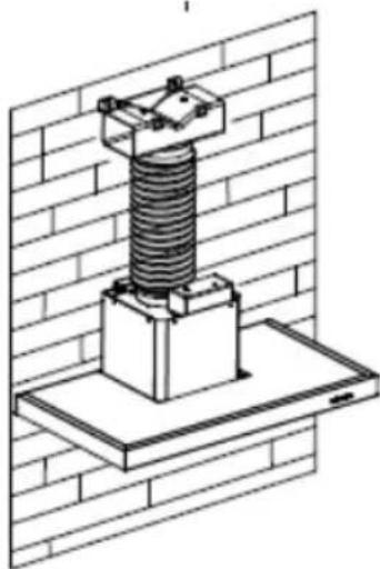 HOOVER HHOOD 300 DECOR HDG9DCK3B - INSTALAÇÃO (DEFLETOR DE AR PARA T-SHAPE, VIDRO CURVADO, MODELOS DE VIDRO PLANO): - 4