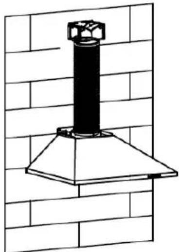 HOOVER HHOOD 300 DECOR HDG9DCK3B - INSTALAÇÃO F DEFLETOR DE AR PARA MODELOS PIRÂMIDOS E SLANT): - 3