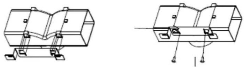 HOOVER HHOOD 300 DECOR HDG9DCK3B - INSTALLATION(DÉFLECTEURD'AIRPOURT-SHAPE,VERREINCURVÉ, MODÈLESENVERREPLAT): - 2