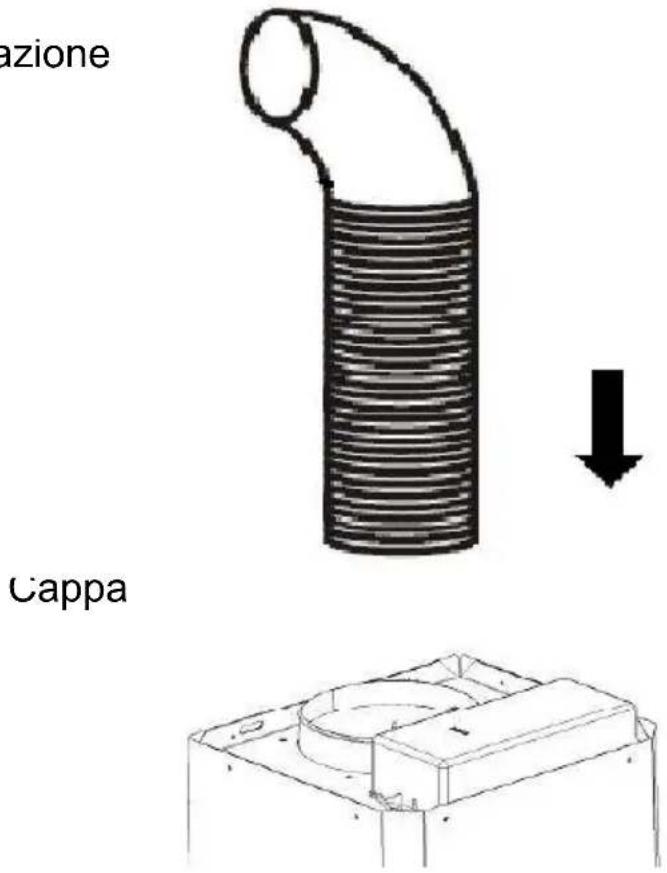 HOOVER HHOOD 300 DECOR HDG9DCK3B - INSTALLAZIONE a parete (scarico esterno) - 6