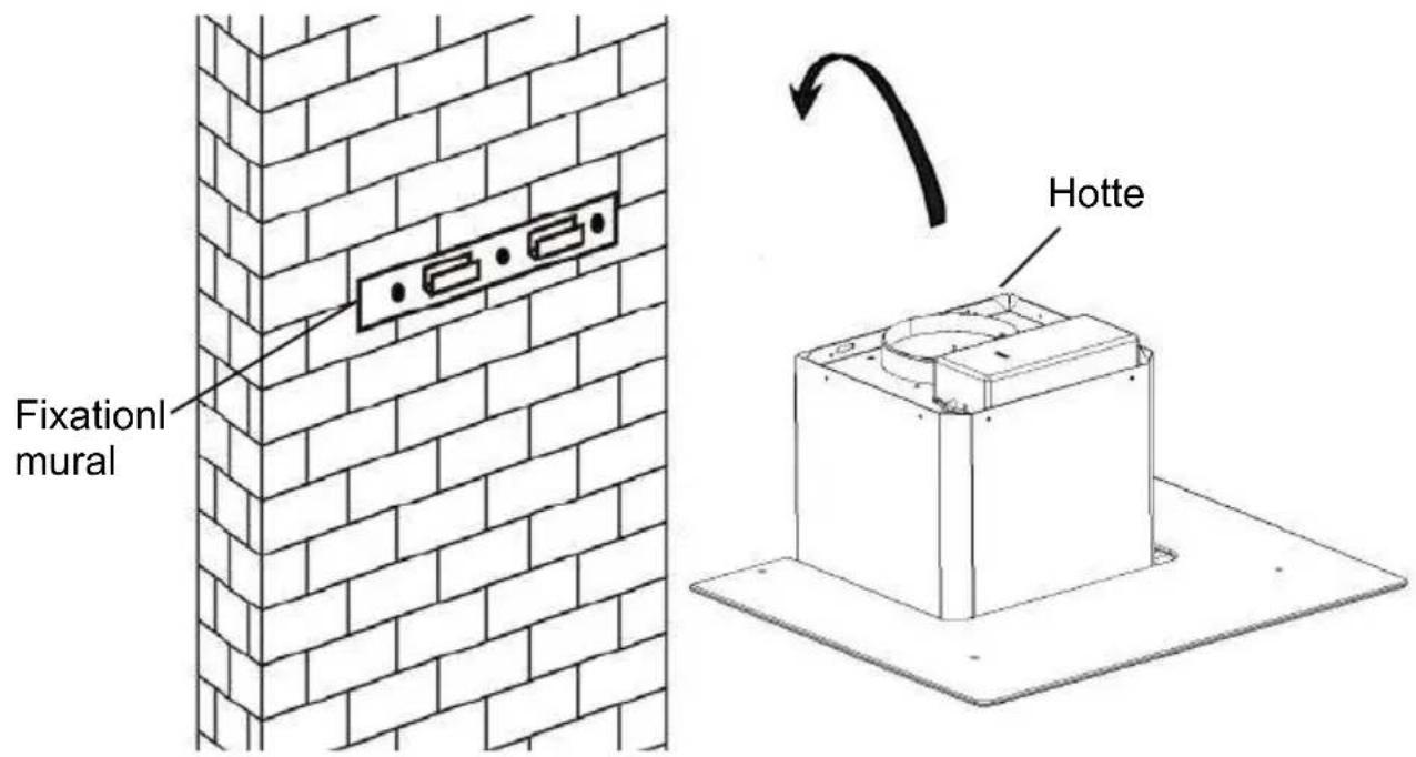 HOOVER HHOOD 300 DECOR HDG9DCK3B - Pour panneau incliné Modèle - 2