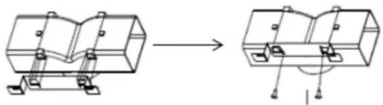 HOOVER HHOOD 300 DECOR HDG9DCK3B - NAMESTITEV (ZRAČNI DEFLEKTOR ZA T-OBLIKO, VREČNO STEKLO, MODELIPIoščanegastekla): - 2