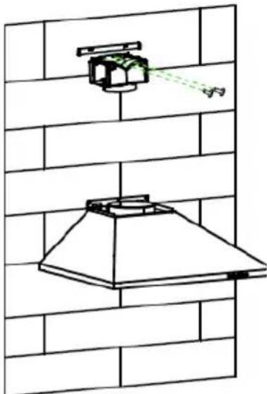 HOOVER HHOOD 300 DECOR HDG9DCK3B - INSTALARE (DEFLECTOR DE AER PENTRU MODELE PIRAMIDE ŞI SLAN): - 2