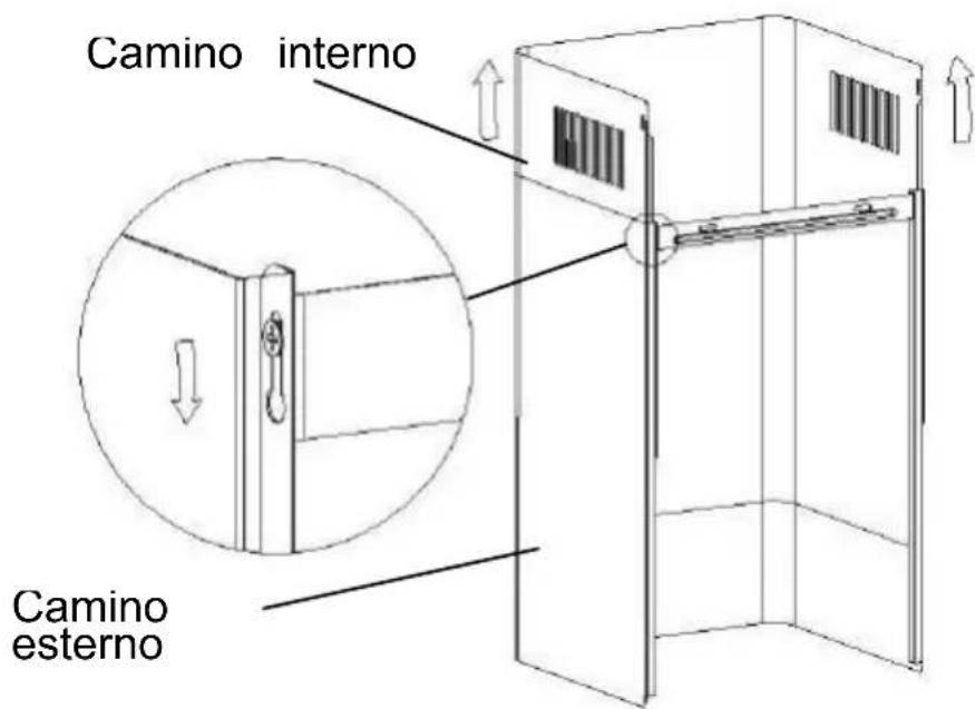 HOOVER HHOOD 300 DECOR HDG9DCK3B - INSTALLAZIONE a parete (scarico esterno) - 8