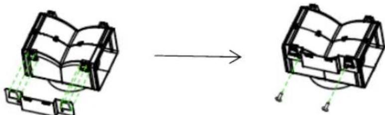 HOOVER HHOOD 300 DECOR HDG9DCK3B - INSTALARE (DEFLECTOR DE AER PENTRU MODELE PIRAMIDE ŞI SLAN): - 1