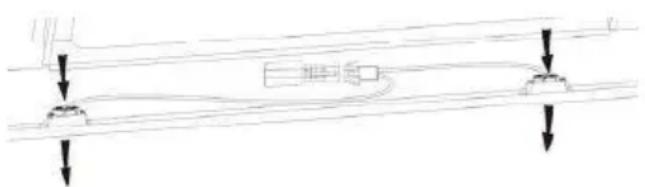 HOOVER HHOOD 300 DECOR HDG9DCK3B - Αντικατάσταση του λαμπτήρα φωτισμού. - 1