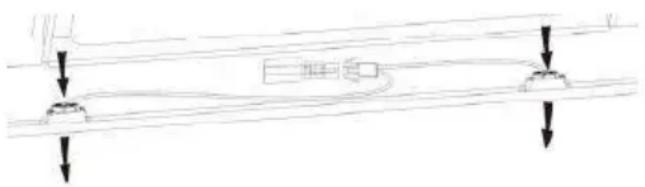 HOOVER HHOOD 300 DECOR HDG9DCK3B - Cambiare una lampadina - 1