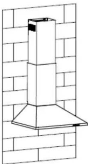 HOOVER HHOOD 300 DECOR HDG9DCK3B - INSTALLATION (LUFTABWEISERFÜRPYRAMID-UND SLANT-MODELLE): - 4