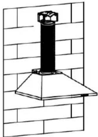 HOOVER HHOOD 300 DECOR HDG9DCK3B - INSTALLATION (LUFTABWEISERFÜRPYRAMID-UND SLANT-MODELLE): - 3