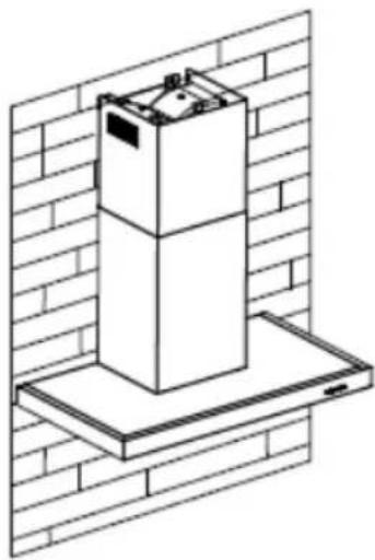 HOOVER HHOOD 300 DECOR HDG9DCK3B - INSTALACJA (ODBŁYWACZ POWIETRZA DO MODELI T-SHAPE, SZKŁA Z KRZYWEM, SZKŁA PŁASKIEGO): - 5