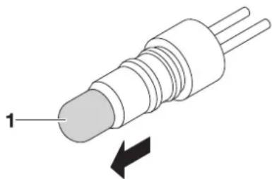 YAMAHA NEO'S 50 2T (2016) - Remplacement de l'ampoule de la veilleuse (en fonction du modèle) - 2