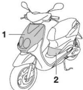 YAMAHA NEO'S 50 2T (2016) - Dépose et repose du cache et du carénage - 1