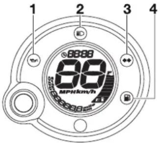 YAMAHA NEO'S 50 2T (2016) - COMMANDES ET INSTRUMENTS - 1