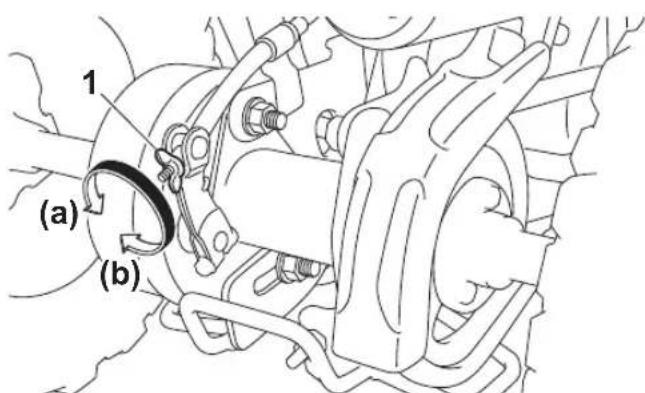 YAMAHA YFZ50 (2021) - Réglage de la garde du levier de frein arrière - 2