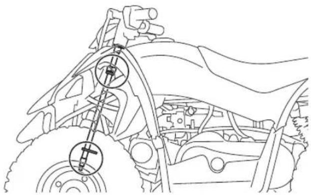 YAMAHA YFZ50 (2021) - Lubrification de l'arbre de direction - 1