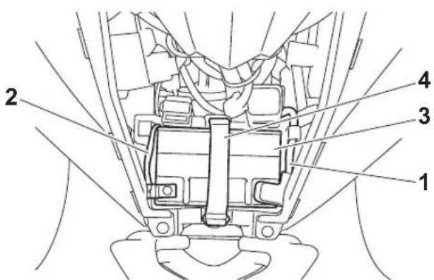 YAMAHA YFZ50 (2021) - Dépose de la batterie - 1