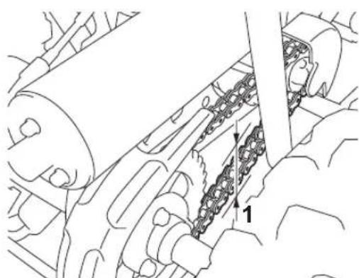 YAMAHA YFZ50 (2021) - Contrôle de la tension de la chaîne de transmission - 1