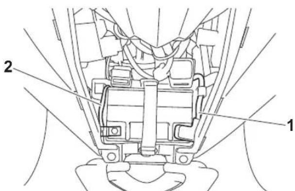 YAMAHA YFZ50 (2021) - Pose de la batterie - 1