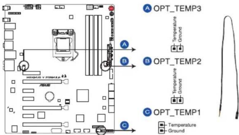 ASUS Maximus V FormulaThunderFX - Connecteurs pour capteurs thermiques (2-pin OPT_TEMP1/2/3) - 1