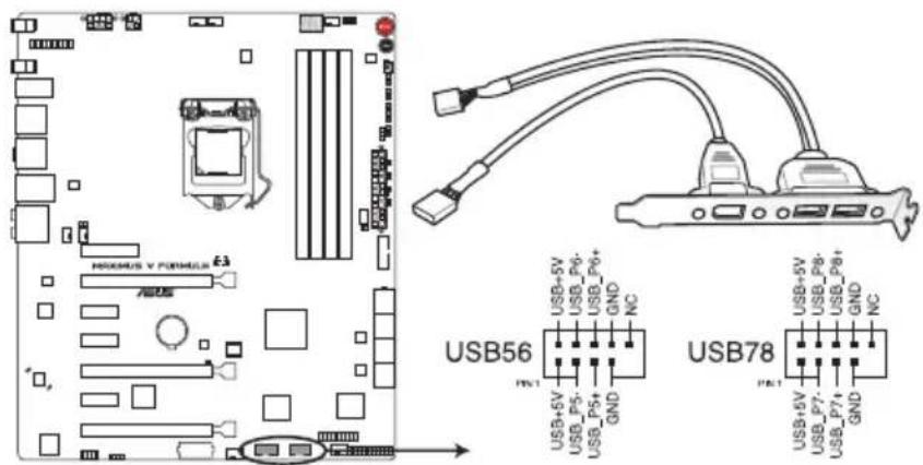 ASUS Maximus V FormulaThunderFX - Connecteurs USB 2.0 (10-1 pin USB56; USB78) - 1