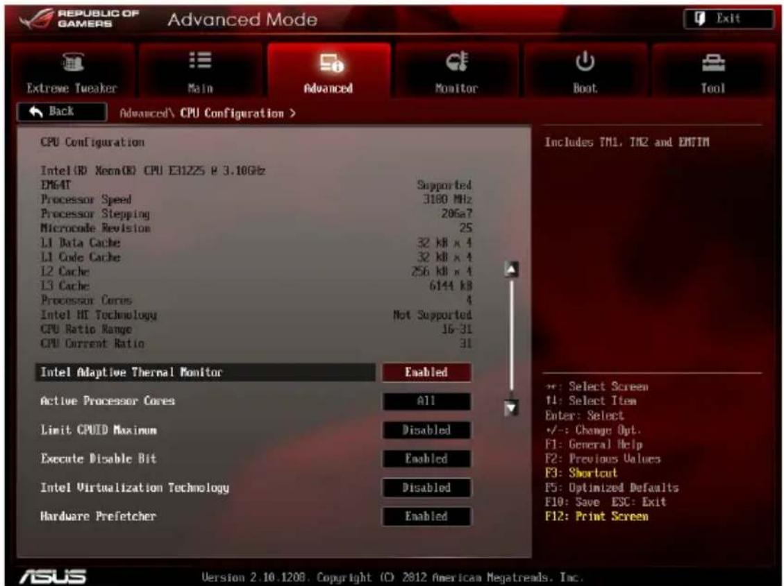 ASUS Maximus V FormulaThunderFX - CPU Configuration (Configuration du CPU) - 2