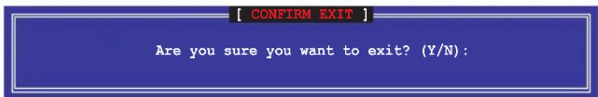 ASUS Maximus V FormulaThunderFX - Quitter l'utilitaire Intel® Rapid Storage Technology Option ROM Pour quitter l'utilitaire : - 1