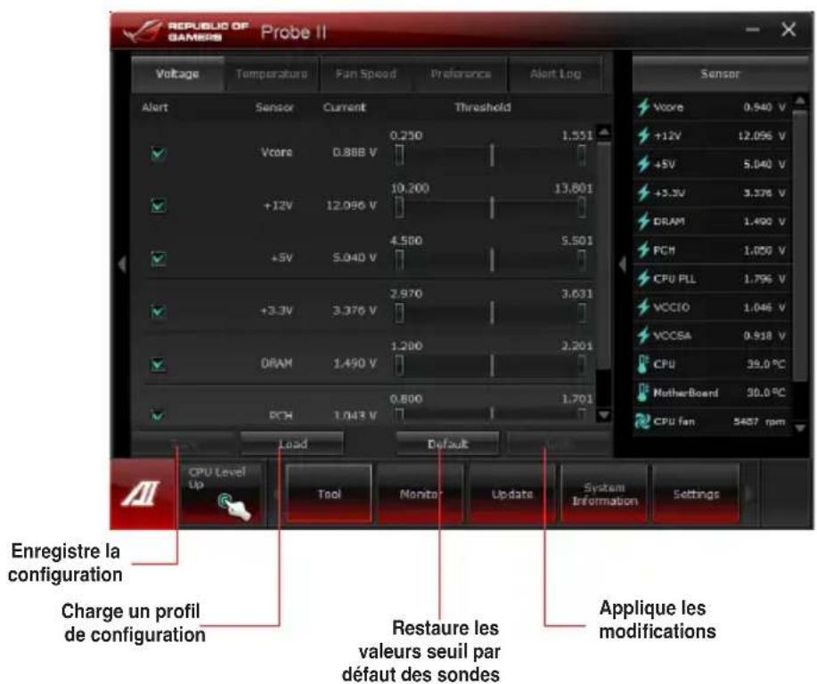 ASUS Maximus V FormulaThunderFX - Configurer Probe II - 1