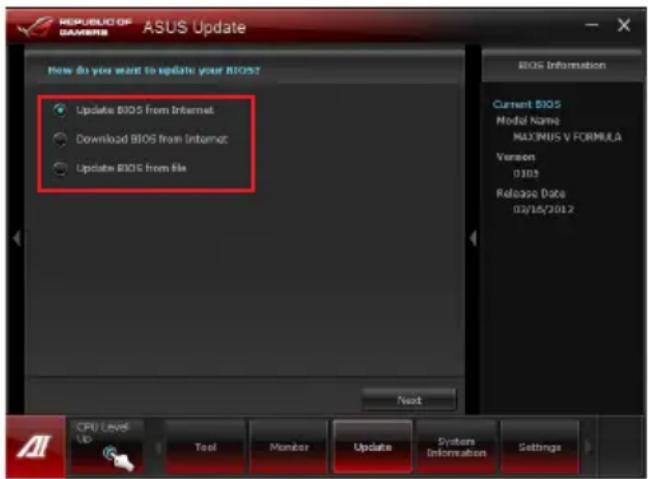 ASUS Maximus V FormulaThunderFX - Utiliser ASUS Update - 1