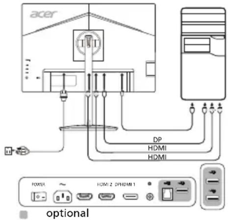 ACER CM2241W - External Controls - 1