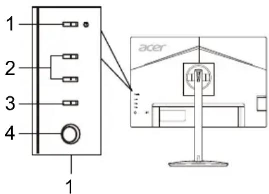 ACER CM2241W - Füusilised nupud - 1