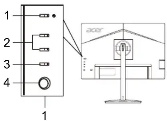 ACER CM2241W - Controles externos - 2