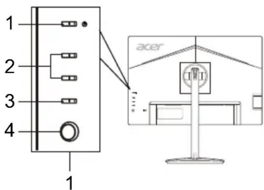 ACER CM2241W - Controles externos - 2