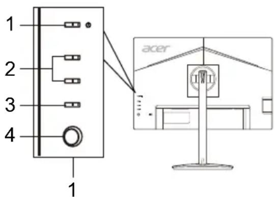 ACER CM2241W - Udvendige knapper - 1