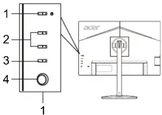 ACER CM2241W - Commandes externes - 2