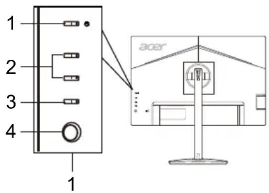 ACER CM2241W - Zewnetrzne elementy sterujuce - 2