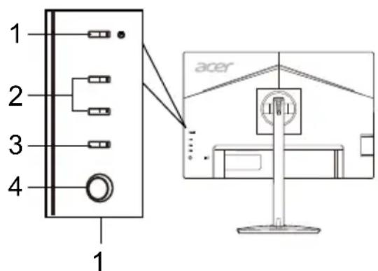 ACER CM2241W - External Controls - 2