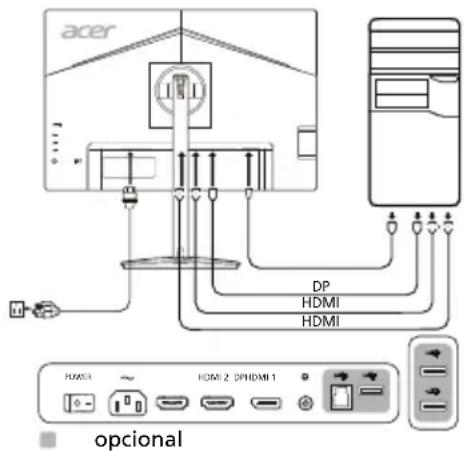 ACER CM2241W - Controles externos - 1