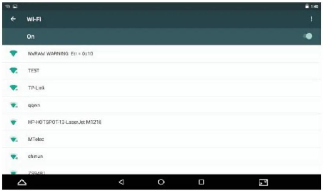 LENCO TDV901 - Connect to a Wi-Fi network - 3