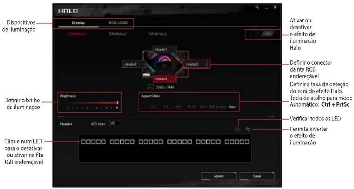 ASUS ROG Aura Terminal - Utilizar oefeito Halo - 3