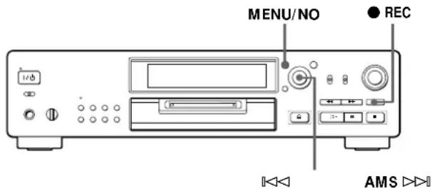 SONY MDSJB920 - Marking Track Numbers While Recording (Track Marking) - 1