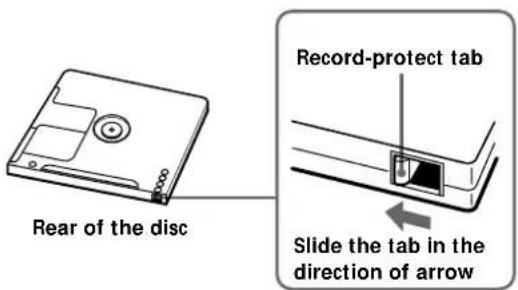 SONY MDSJB920 - To protect an MD against accidental erasure - 1
