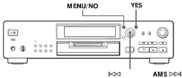 SONY MDSJB920 - Effacement d'un enregistrement (Fonction Erase) - 1