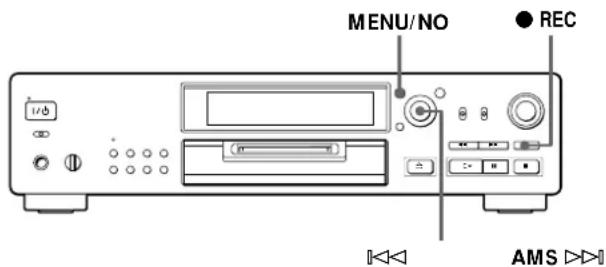 SONY MDSJB920 - Inscription des numéros de plage pendant l'enregistrement (Marquage de plage) - 1
